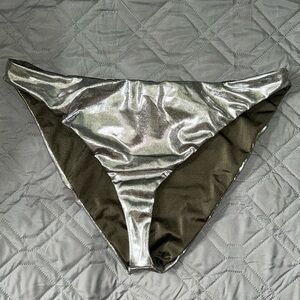 NWOT—GOOD AMERICAN METALLIC SWIM BOTTOMS